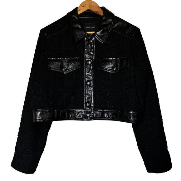 Christian Lacroix Black Cropped Jacket - Picture 1 of 10
